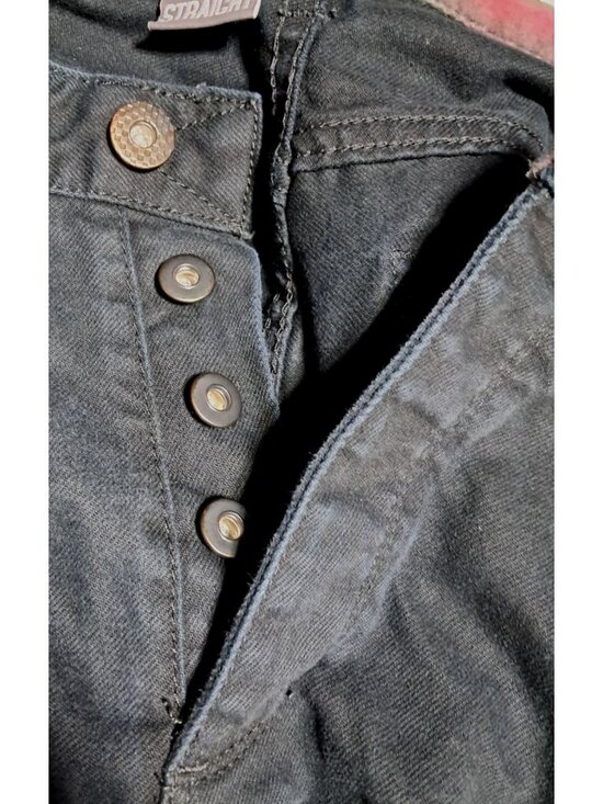 Y2K Vans Johhny Layton Pants Mens Size 32 Off The Wall Chino Straight Leg Black - Picture 10 of 10